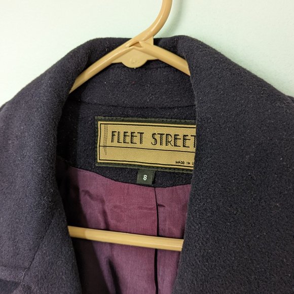 Vintage Navy Wool Peacoat- Sz 8 - Picture 3 of 4